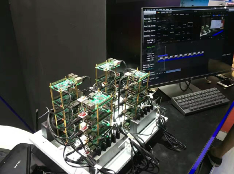 TiDB running on a Raspberry Pi cluster with 20 nodes