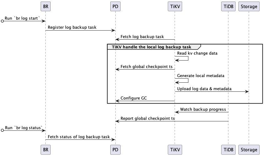 BR log backup process design