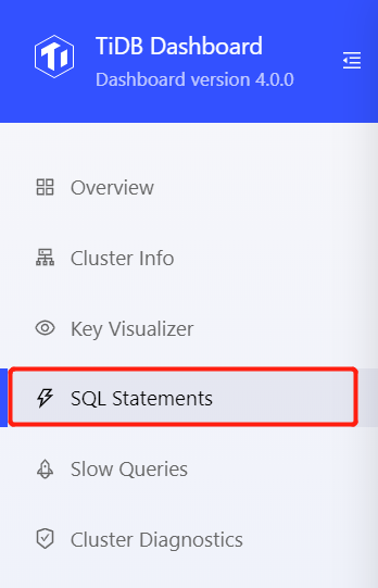 Access SQL statement summary page