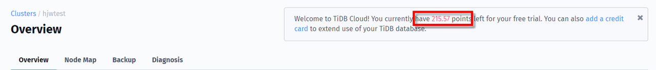 TiDB Cloud PoC Points
